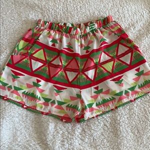 Pink Owl Aztec Shorts